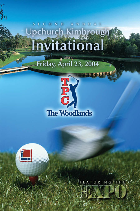 UK Industries golf tournament program cover design